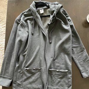 Zara trench coat hoodie